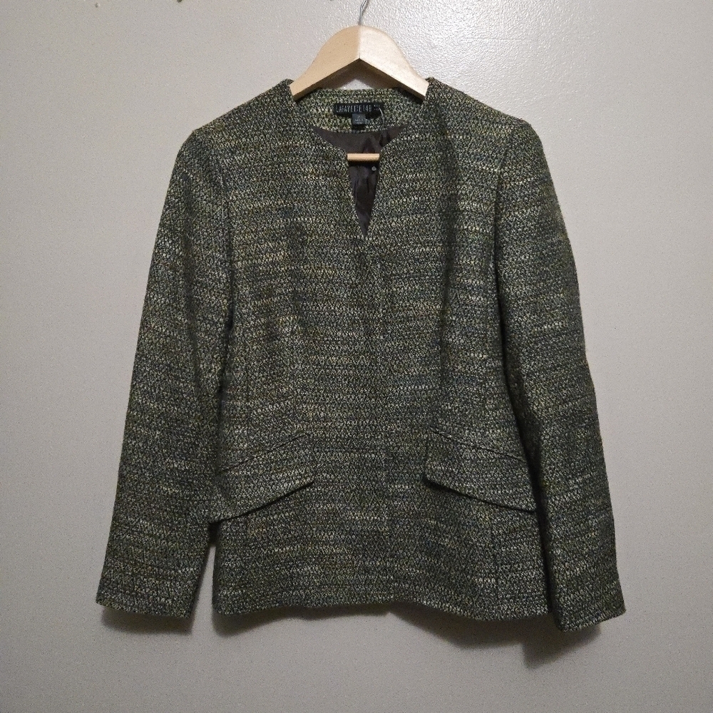 Lafayette 148 Wool Blend Tweed Blazer